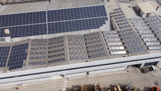 Photovoltaic panels installation, february 2020