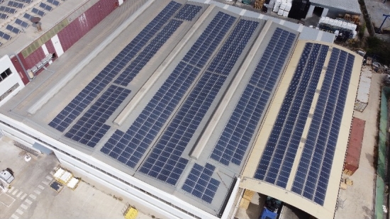 Photovoltaic panels installation, february 2020